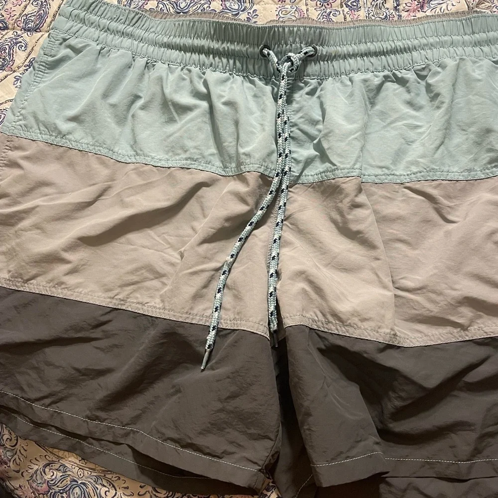 Merona Striped Men’s Swim Trunks